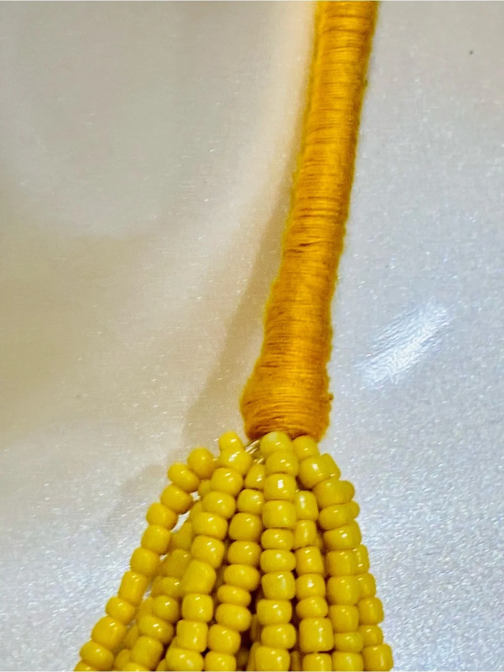 Bright Yellow Multi-Strand Beaded Necklace - Contemporary Women’s Jewelry